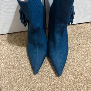 PrettyLittleThing Dark Blue Ankle Boots